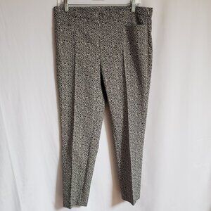 Akris Punto - Black and White Print Pants.  Size 10